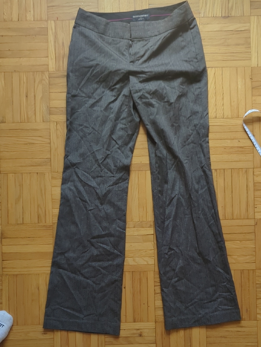 Banana Republic Gray Pinstripe Women's Dress Pants